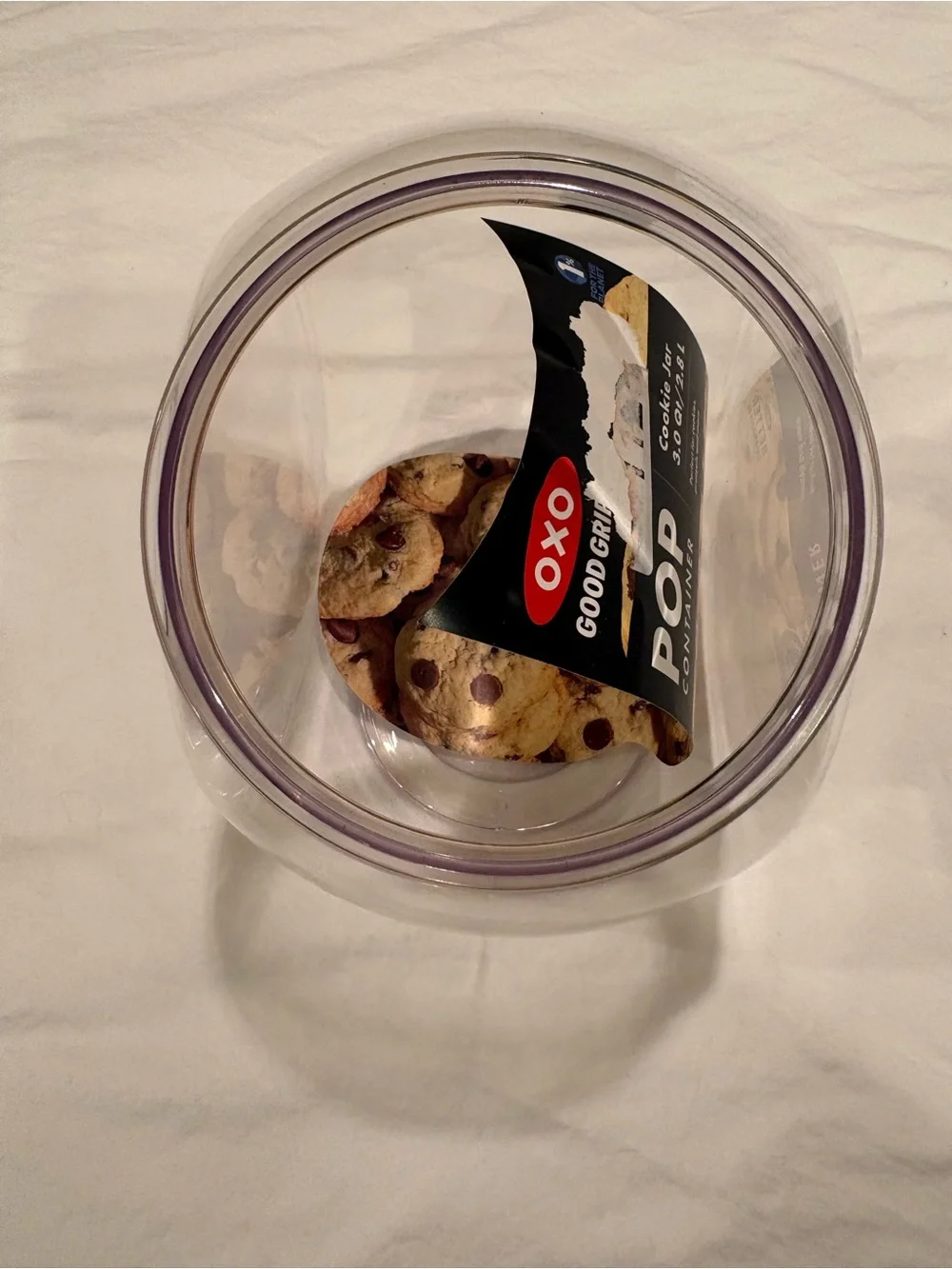Oxo Clear POP Container Cookie Jar 3.0 qt/2.8 L NEW NO LID